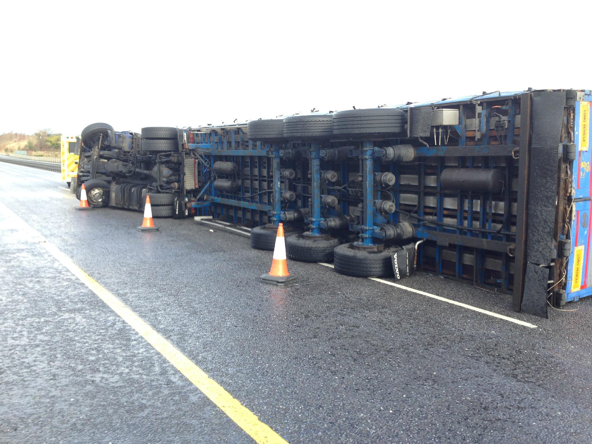 Overturned Truck