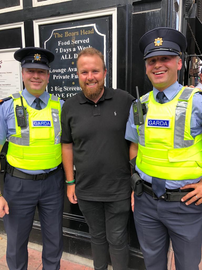 Shane Lowry and gardai