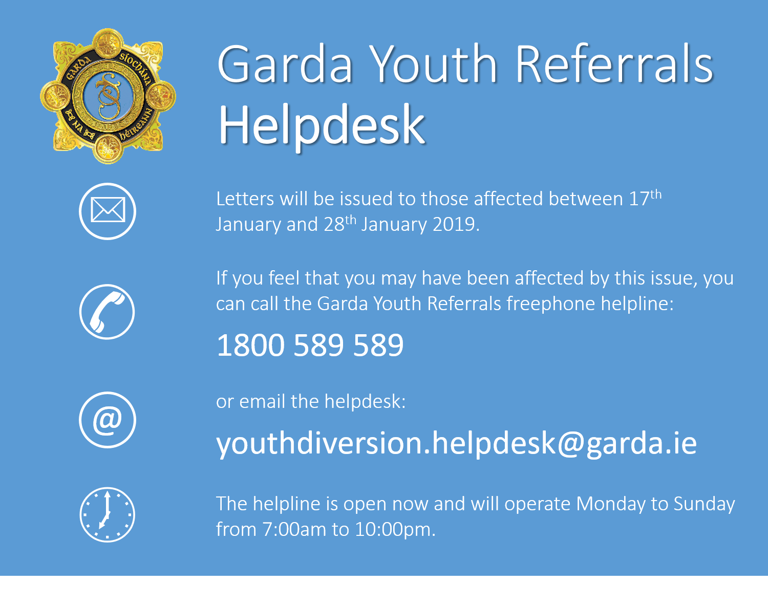 Garda Youth Referrals Helpdesk