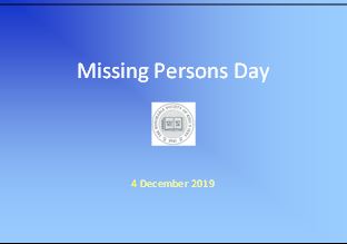 Missing persons Day 2019