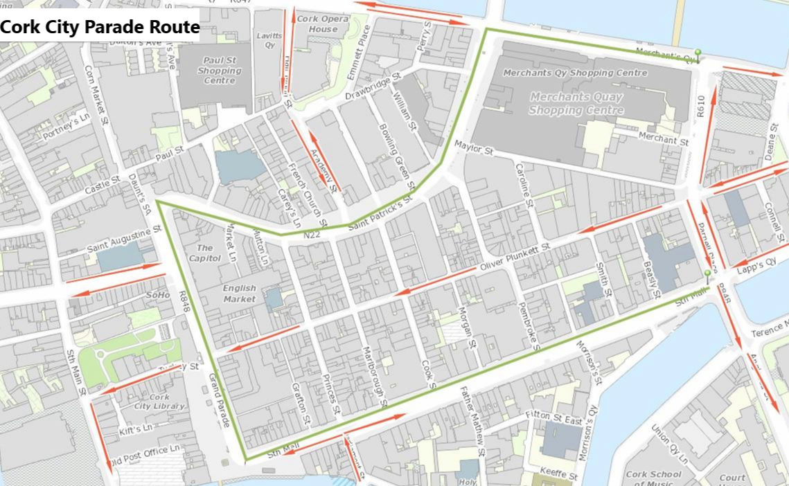 Cork Parade Route