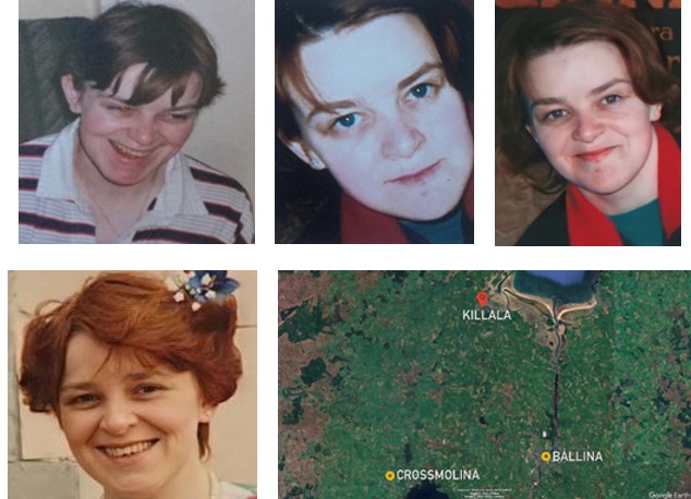 Photos of Sandra Collins and a photo of a map